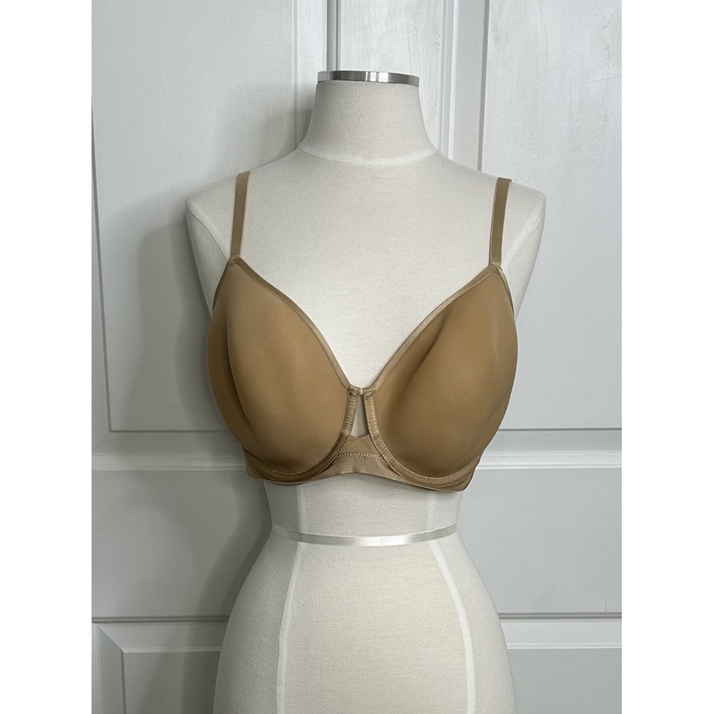 SOMA LIGHTEST LIFT SMOOTH PERFECT COVERAGE BRA 34G Warm Amber Slightly Sheer NEW